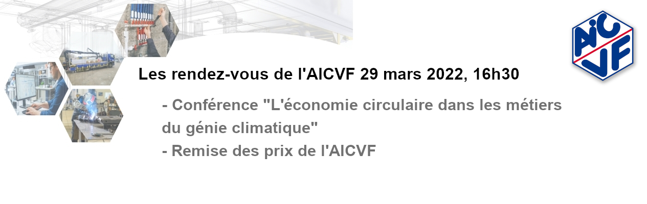 Colloque "Economie circulaire en Génie climatique" et Remise des Prix AICVF